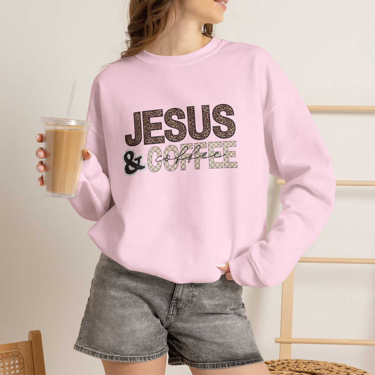 Jesus & Coffee Crewneck Sweatshirt