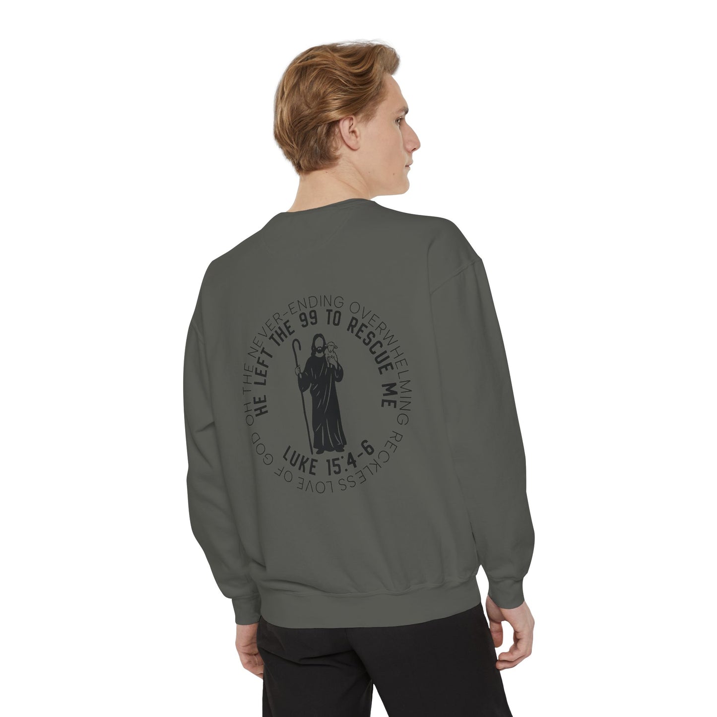 'Leave the 99 to Rescue Me' Luke 15:4-6 Graphic Crewneck