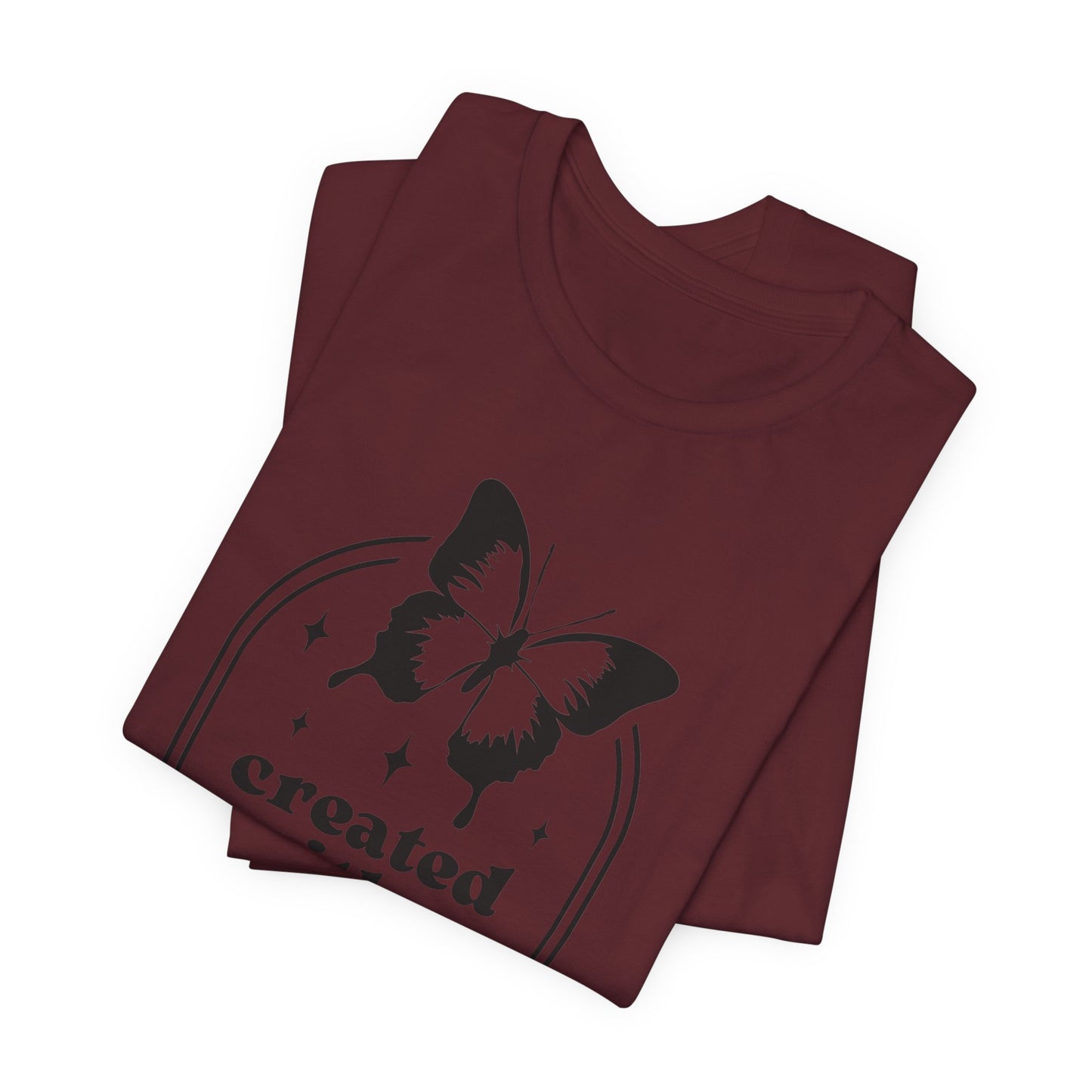Created With a Purpose Butterfly Tee — Inspirational Christian T-Shirt