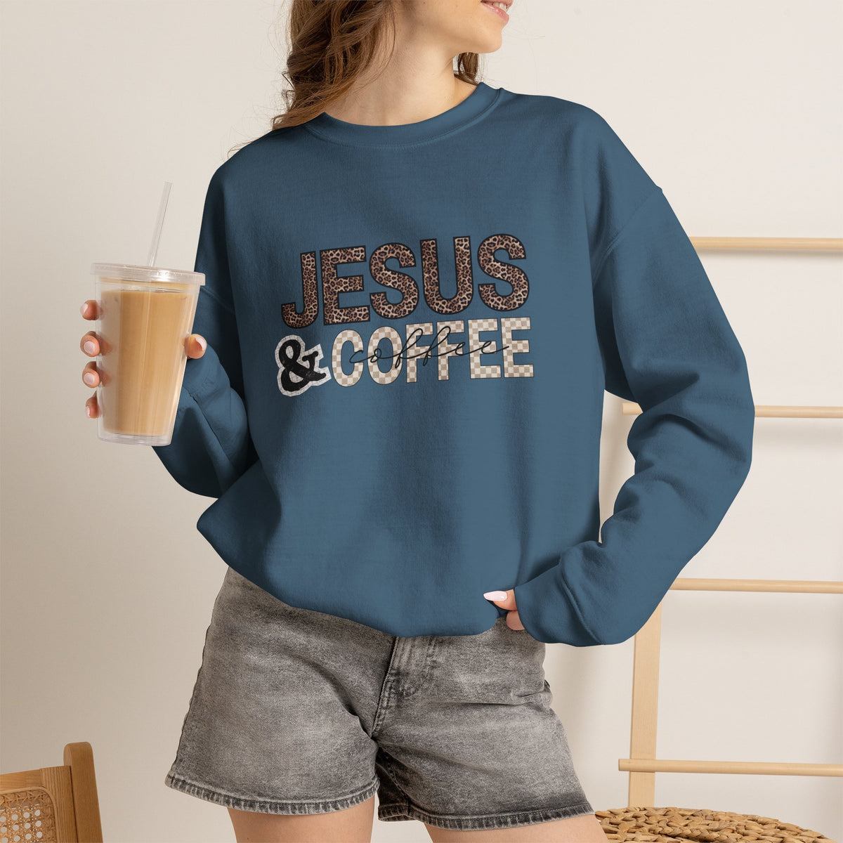 Jesus & Coffee Crewneck Sweatshirt