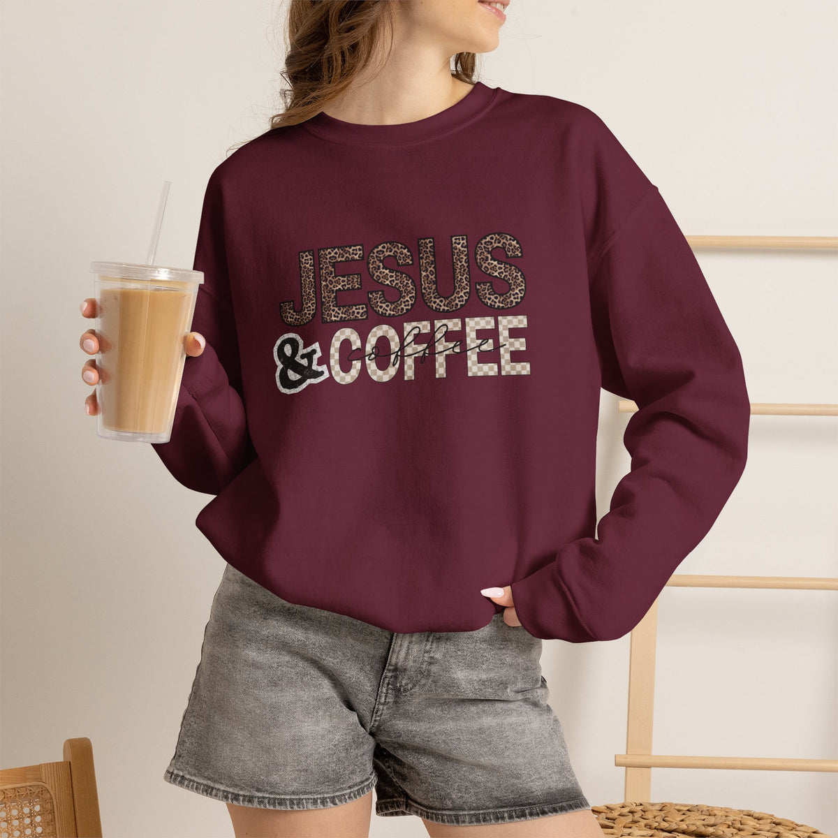 Jesus & Coffee Crewneck Sweatshirt