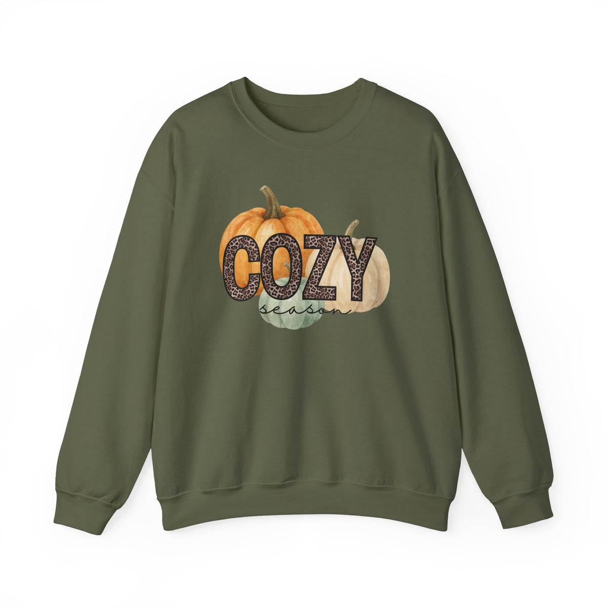 Cozy Season Sweatshirt – Autumn Pumpkin Crewneck