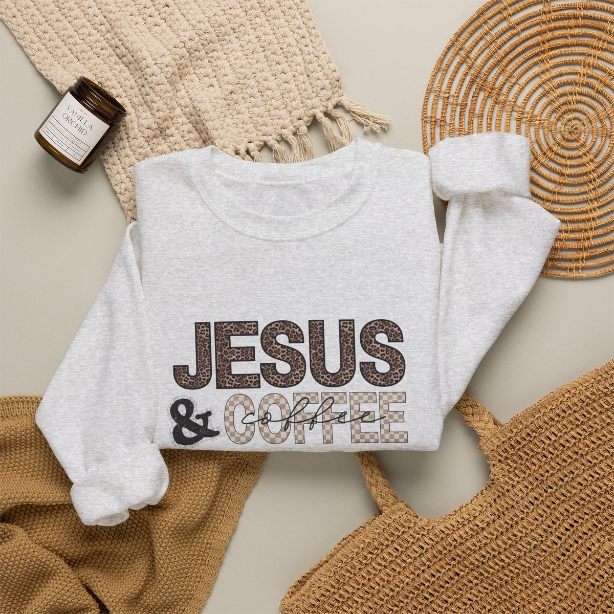 Jesus & Coffee Crewneck Sweatshirt
