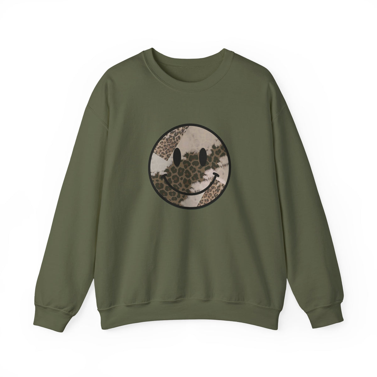 Smiley Patch Crewneck Sweatshirt