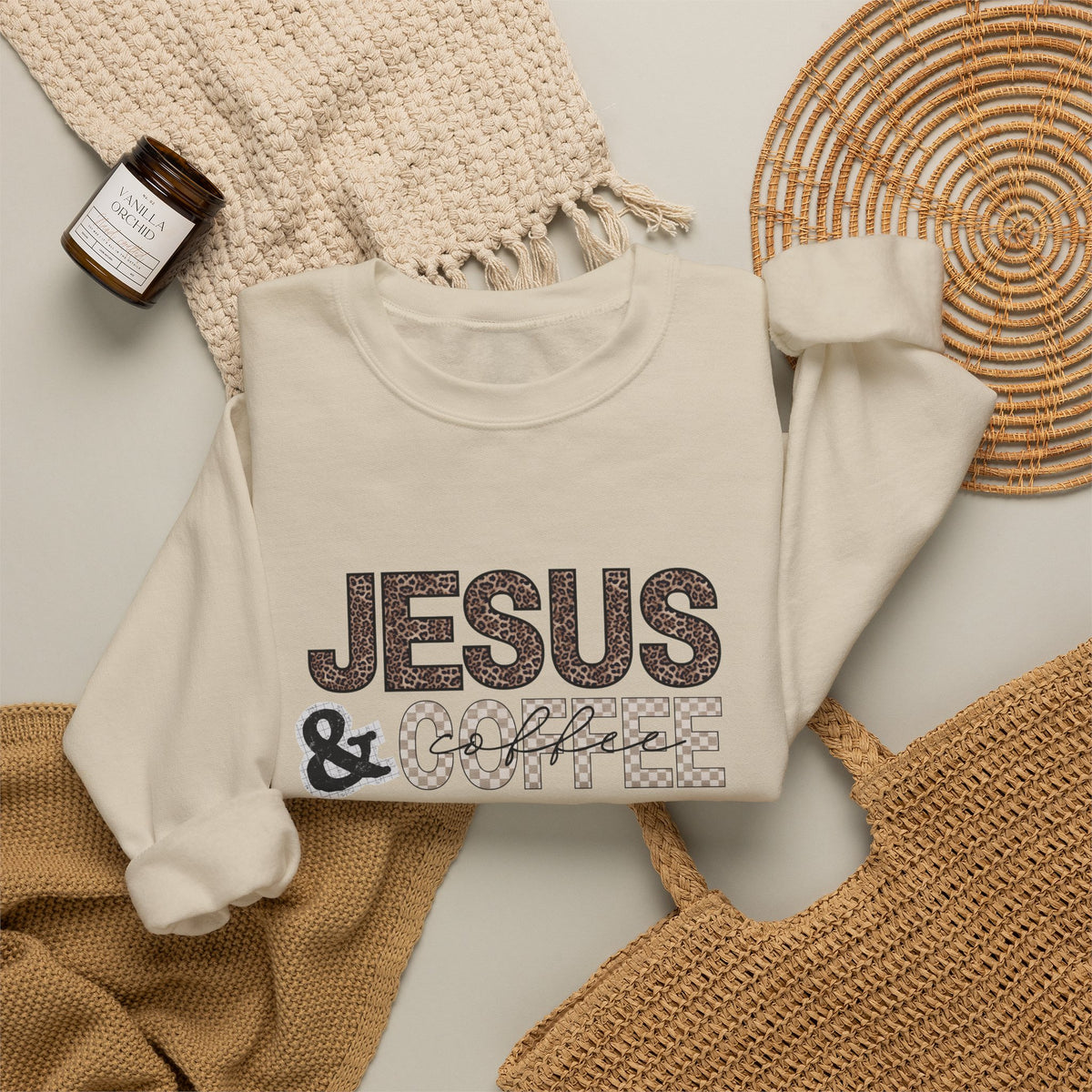 Jesus & Coffee Crewneck Sweatshirt