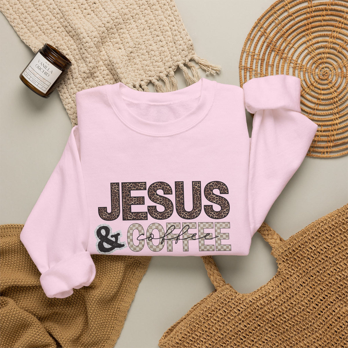 Jesus & Coffee Crewneck Sweatshirt