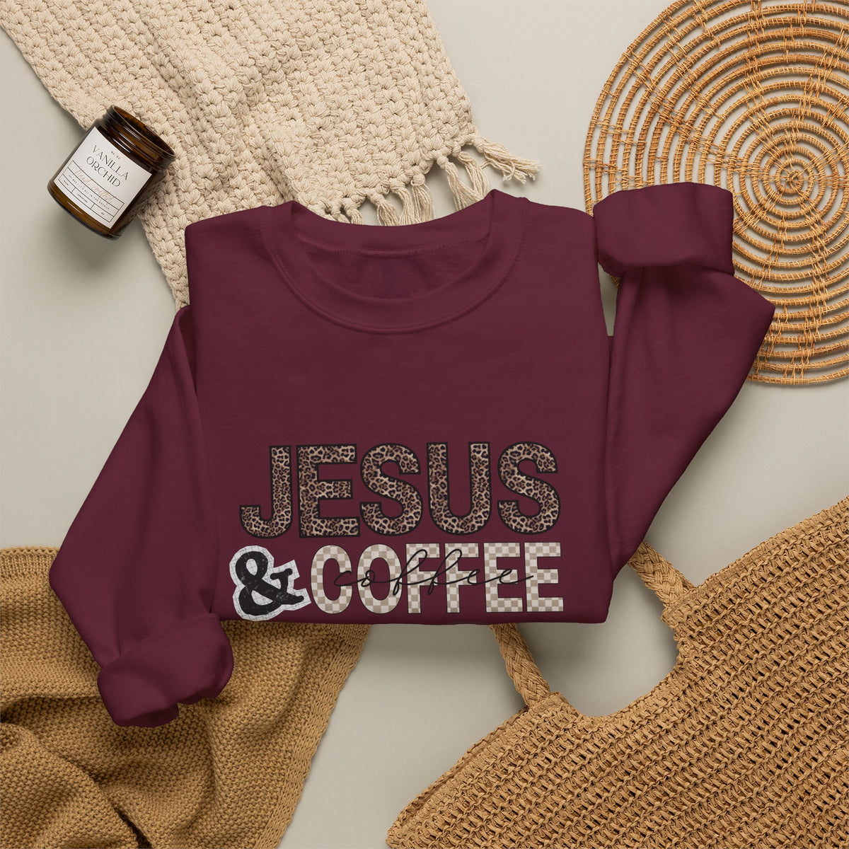 Jesus & Coffee Crewneck Sweatshirt