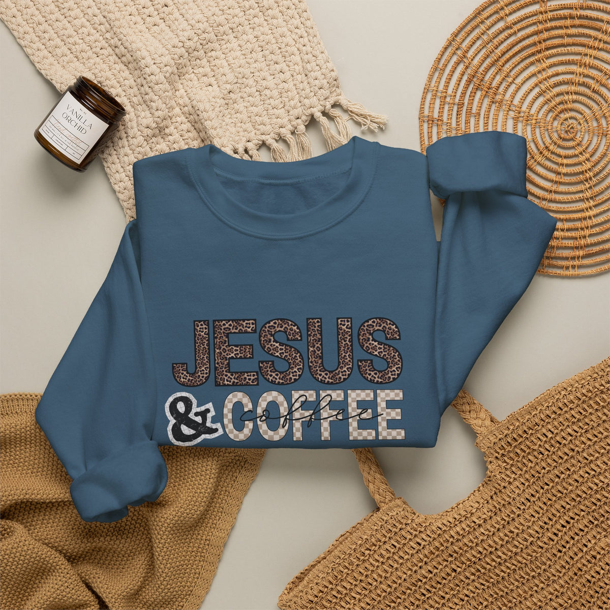 Jesus & Coffee Crewneck Sweatshirt