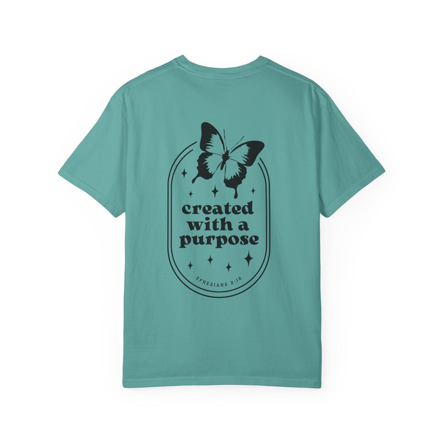 Butterfly Purpose T-Shirt — "Created With A Purpose" Inspirational Graphic Tee
