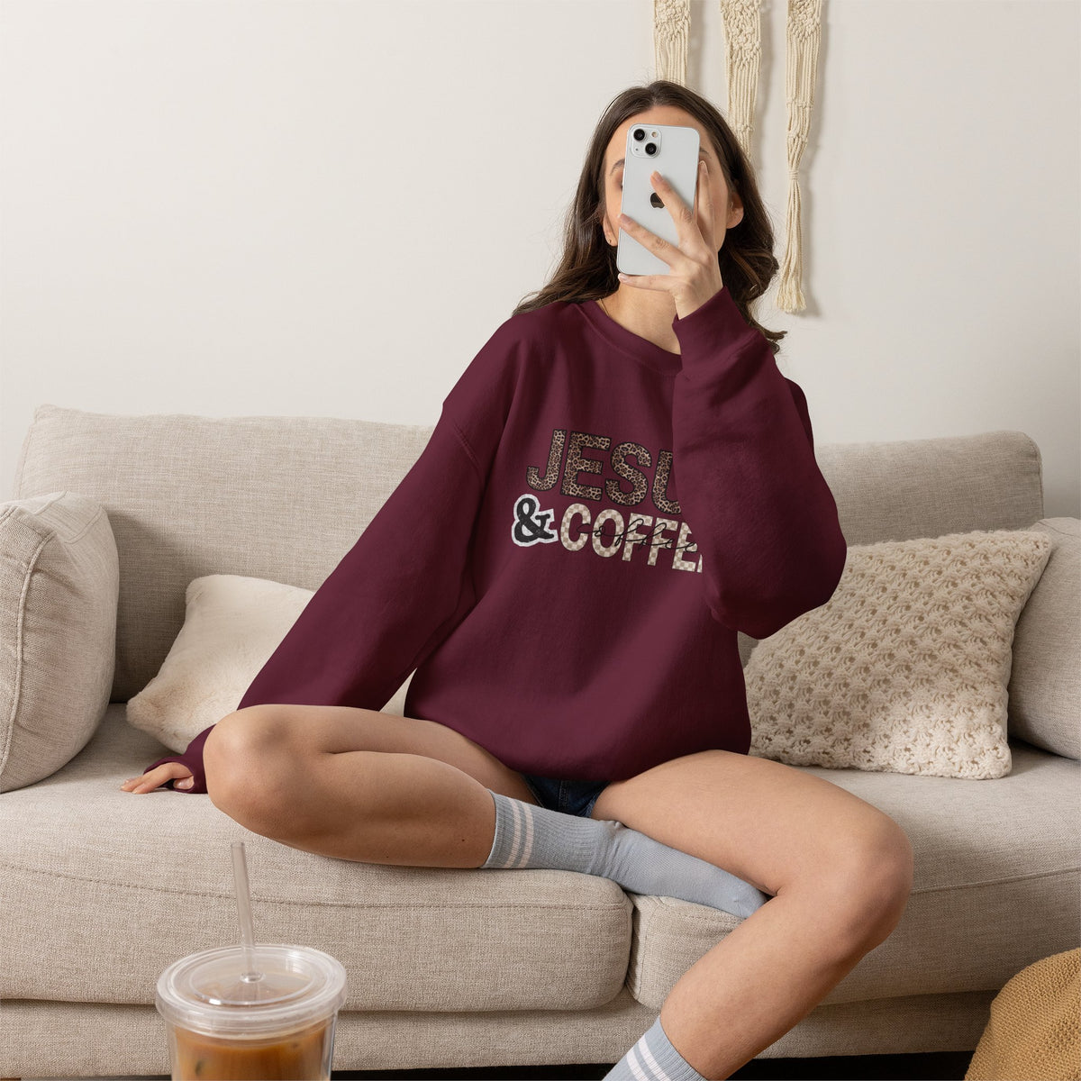Jesus & Coffee Crewneck Sweatshirt