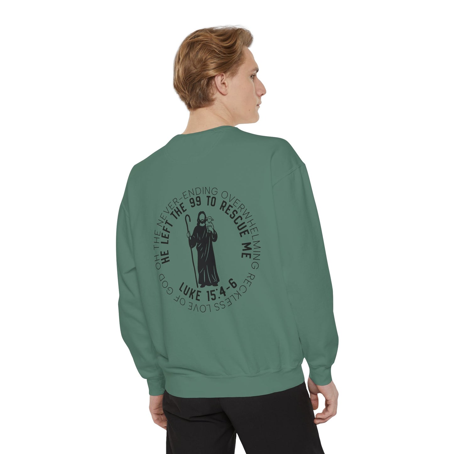 'Leave the 99 to Rescue Me' Luke 15:4-6 Graphic Crewneck
